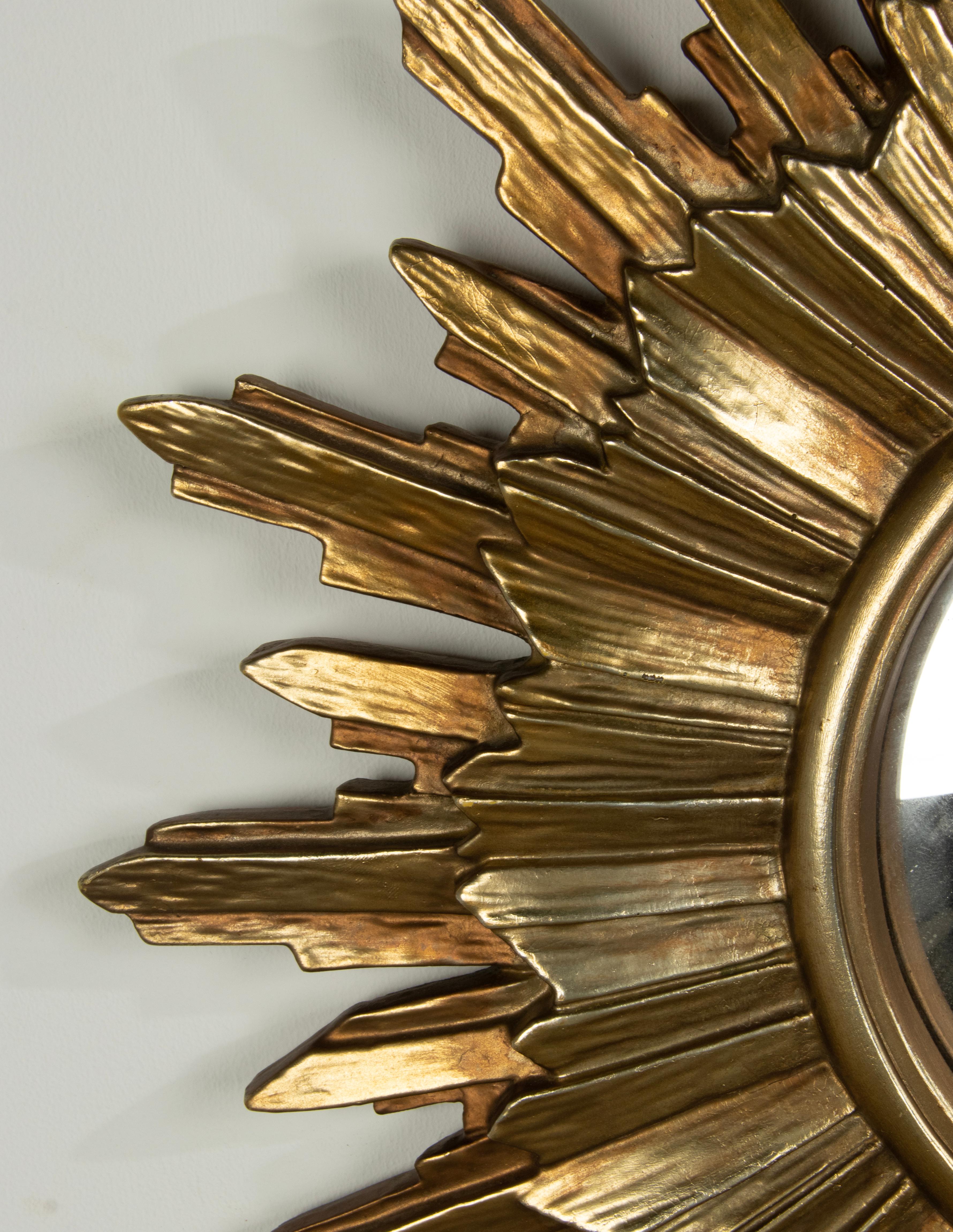 Mid-Century Modern Vintage Sunburst Mirror 3