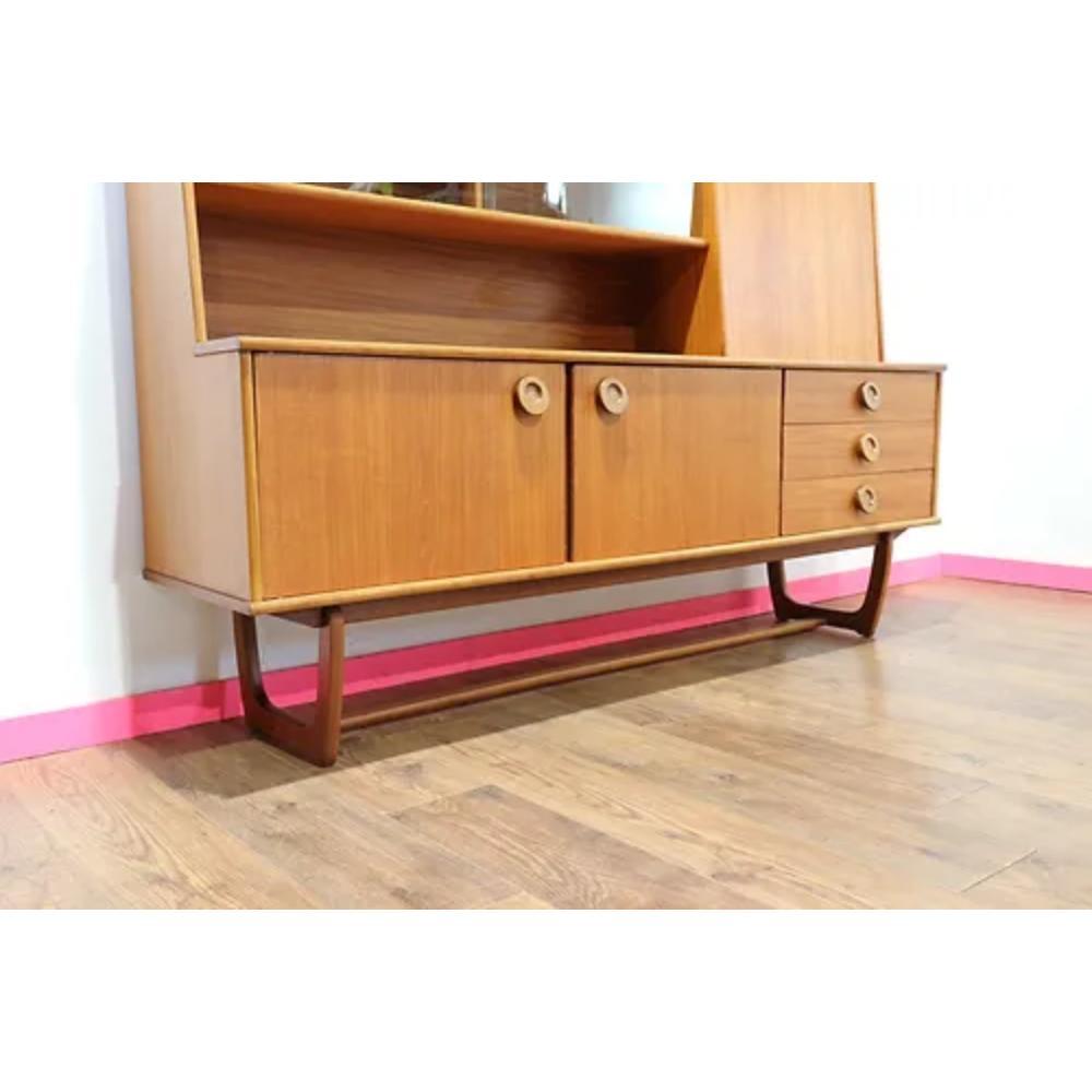 Mid Century Modern Vintage Tall Credenza by Portwood 3