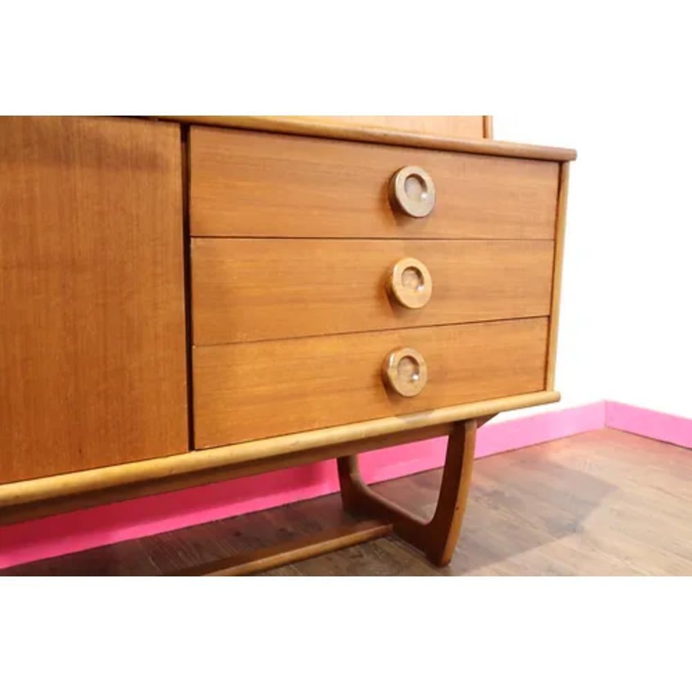 Mid Century Modern Vintage Tall Credenza by Portwood 7
