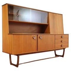 Mid Century Modern Vintage Tall Credenza by Portwood