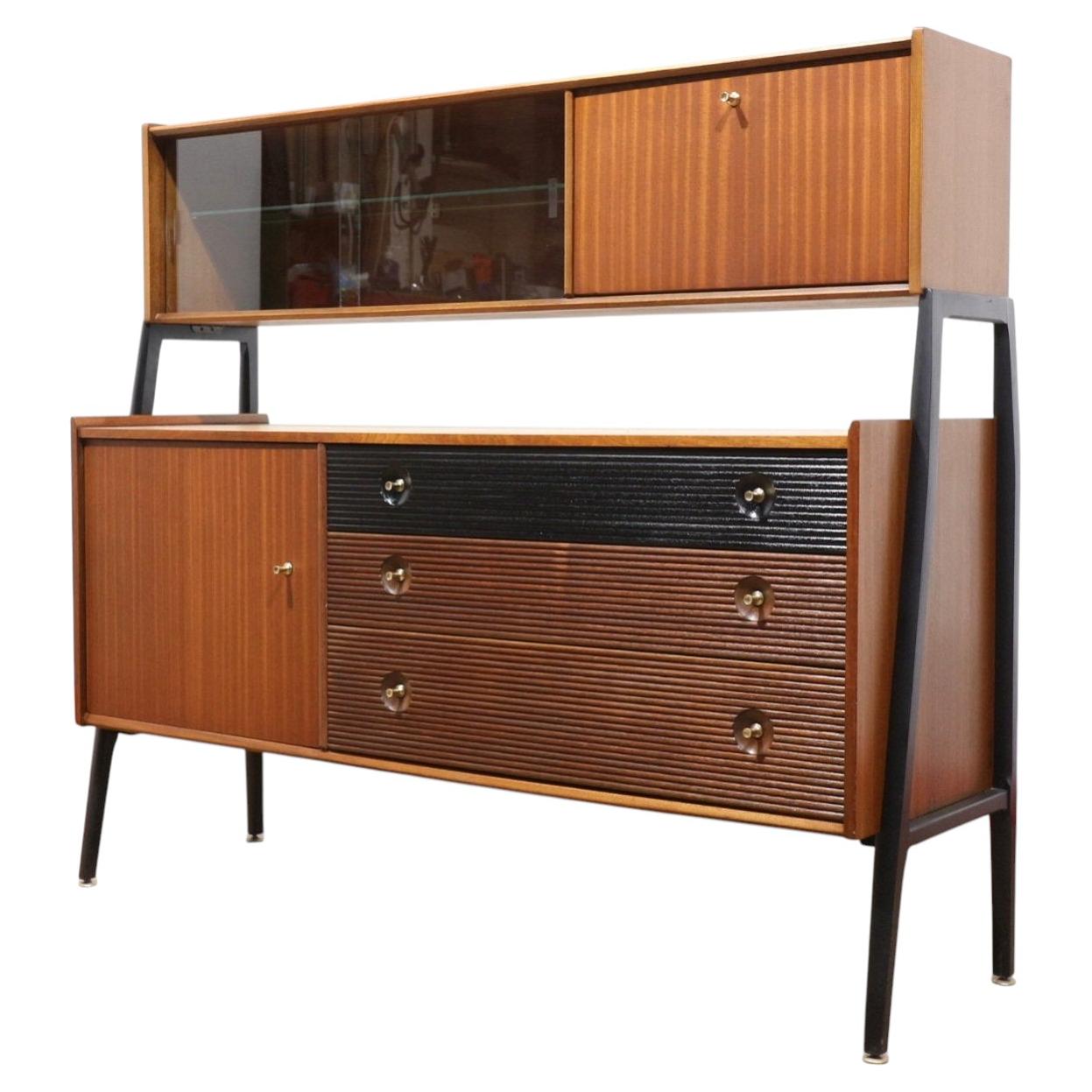 Mid Century Modern Vintage Teak Afromosia Credenza Buffet By Nathan Danish STyle For Sale