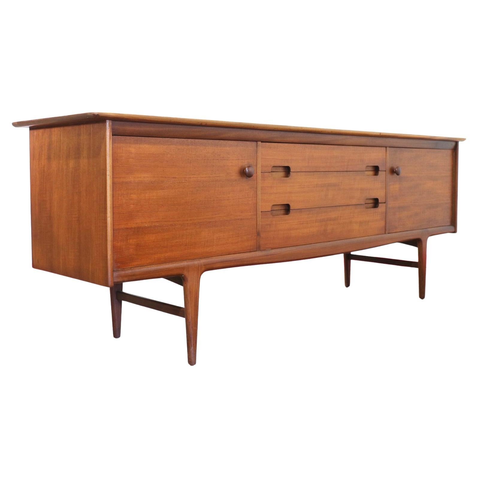 Mid Century Modern Vintage Teak Afromosia Sideboard Credenza by Younger