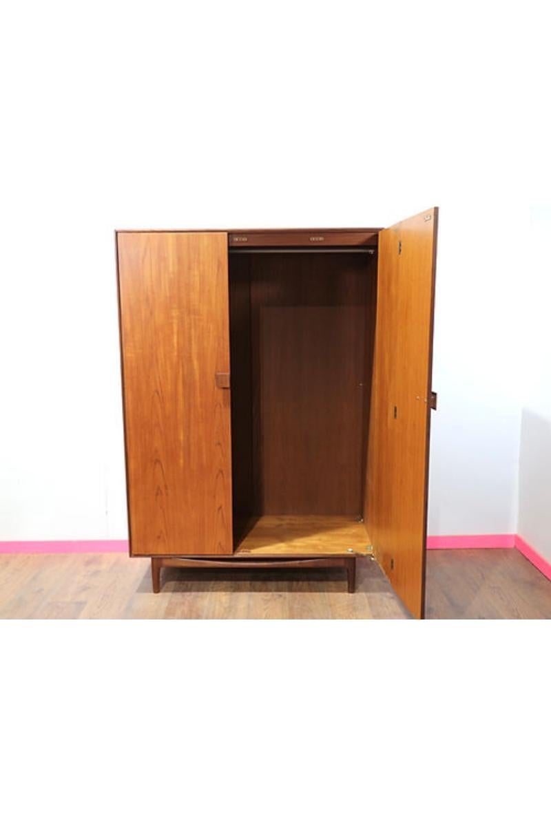 British Mid Century Modern Vintage Teak Armoire Warddrobe by Kofod Larsen for G plan