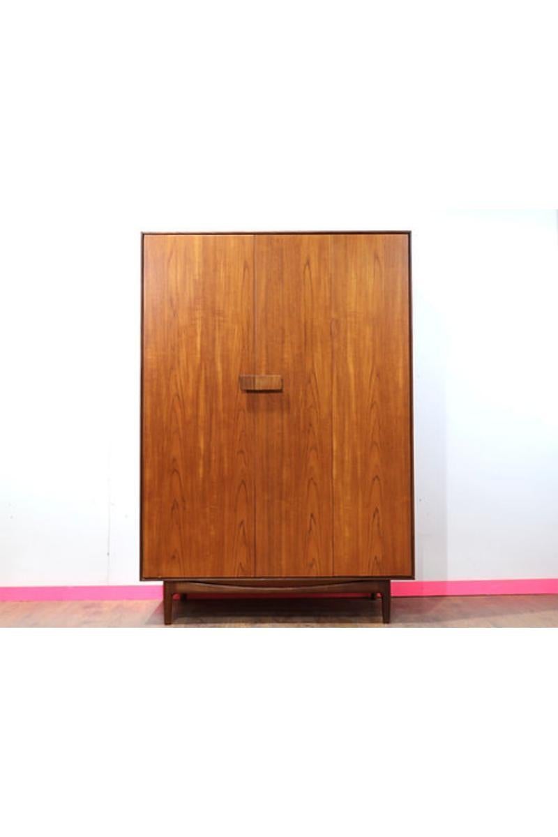 Mid Century Modern Vintage Teak Armoire Warddrobe by Kofod Larsen for G plan 2
