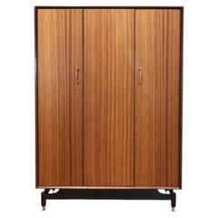 Mid Century Modern Vintage Teak Armoire Wardrobe Bedroom Furniture by G Plan