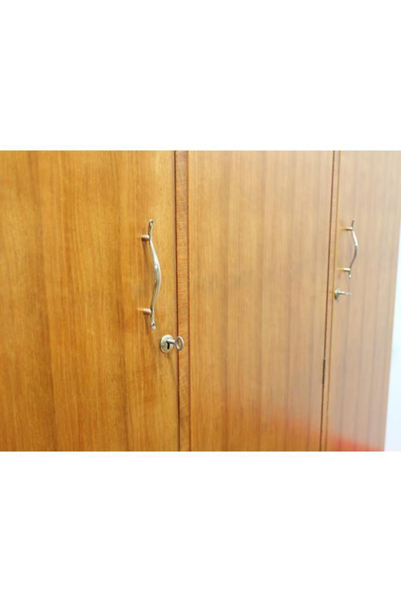 Mid Century Modern Vintage Teak Armoire Wardrobe by Alfred Cox Danish Style 2