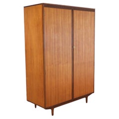 Mid Century Modern Vintage Teak Armoire Wardrobe by Beautility Danish Style