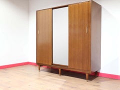 Mid Century Modern Vintage Teak Armoire Wardrobe by G Plan Danish Style Bedroom