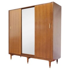 Mid Century Modern Vintage Teak Armoire Wardrobe by G Plan Danish Style Bedroom