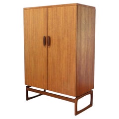 Mid Century Modern Vintage Teak Armoire Wardrobe by G Plan Danish Style Bedroom
