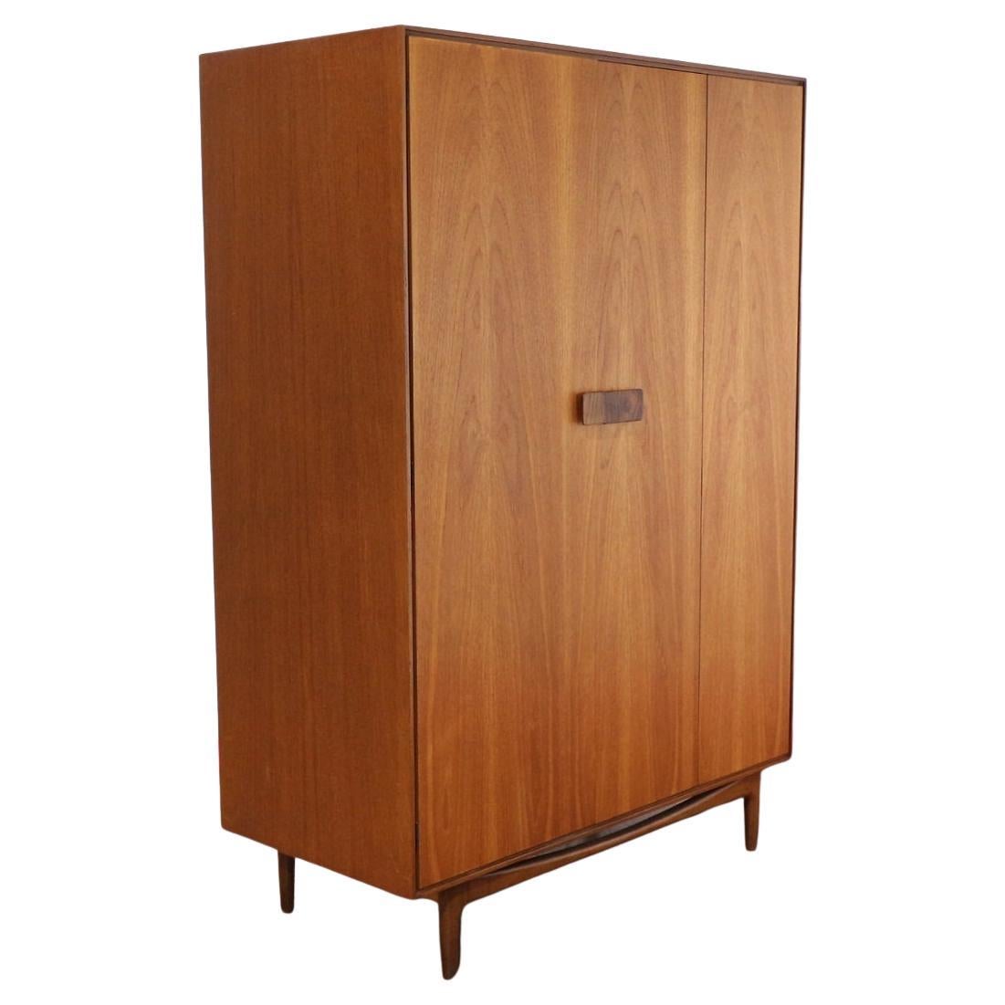 Mid Century Modern Vintage Teak Armoire Wardrobe By G Plan Kofod Larsen Danish