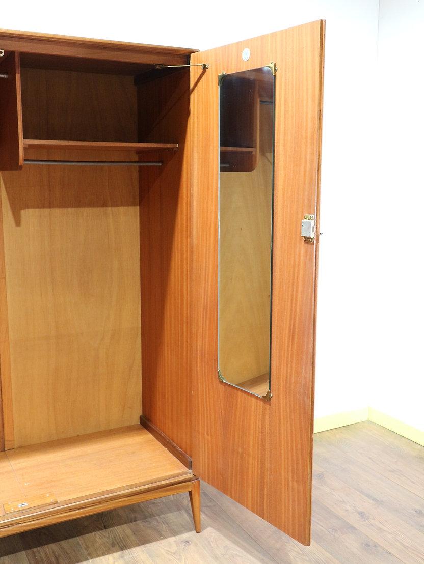 Mid-Century Modern Mid Century Modern Vintage Teak Armoire Wardrobe by Mcintosh