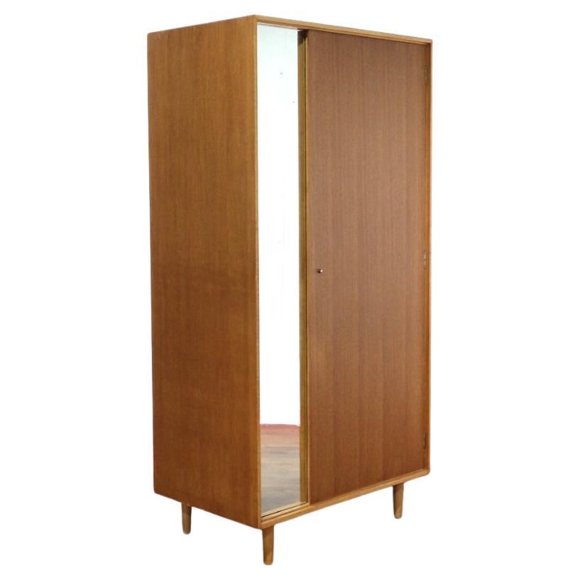 Mid Century Modern Vintage Teak Armoire Wardrobe by Stag Danish Style