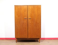 Mid Century Modern Vintage Teak Armoire Wardrobe by White and Newton