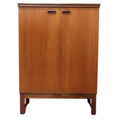 Mid Century Modern VIntage Teak Bar Cabinet Drybar by Tunbidge of London