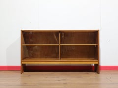 Mid Century Modern Vintage Teak Bookcase Glass Door Display Cabinet Danish Style