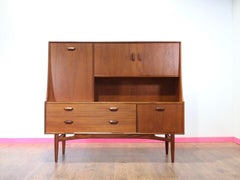 Mid Century Modern Vintage Teak Buffet Credenza Sideboard by G Plan Danish Style