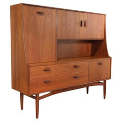 Mid Century Modern Vintage Teak Buffet Credenza Sideboard by G Plan Danish Style