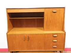 Mid Century Modern Vintage Teak Buffet Short Credenza by G Plan Danish Style