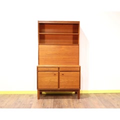 Mid-Century Modern Vintage Teak Bureau Desk Secretaire by Vanson Hutch China