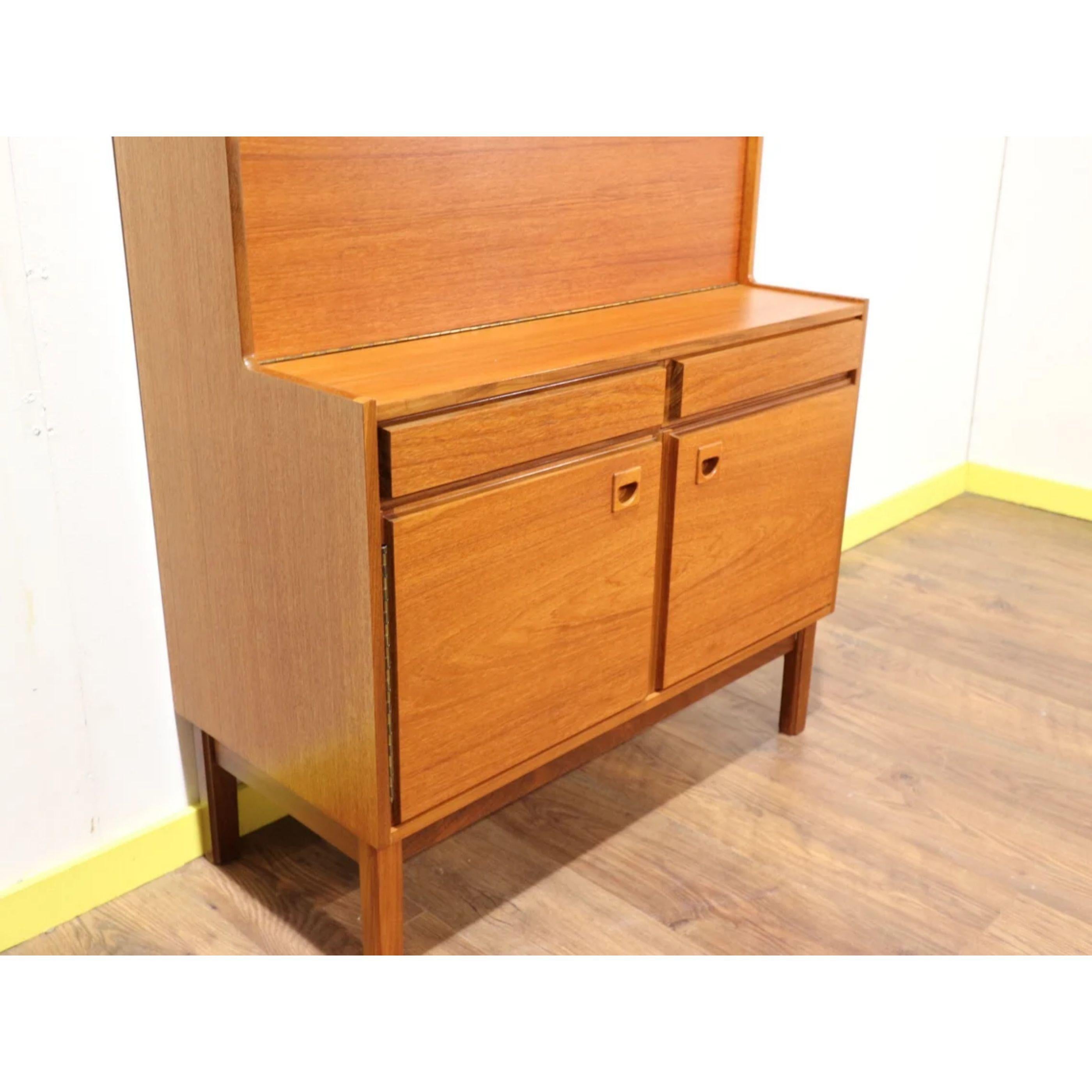 20th Century Mid-Century Modern Vintage Teak Bureau Desk Secretaire by Vanson Hutch China