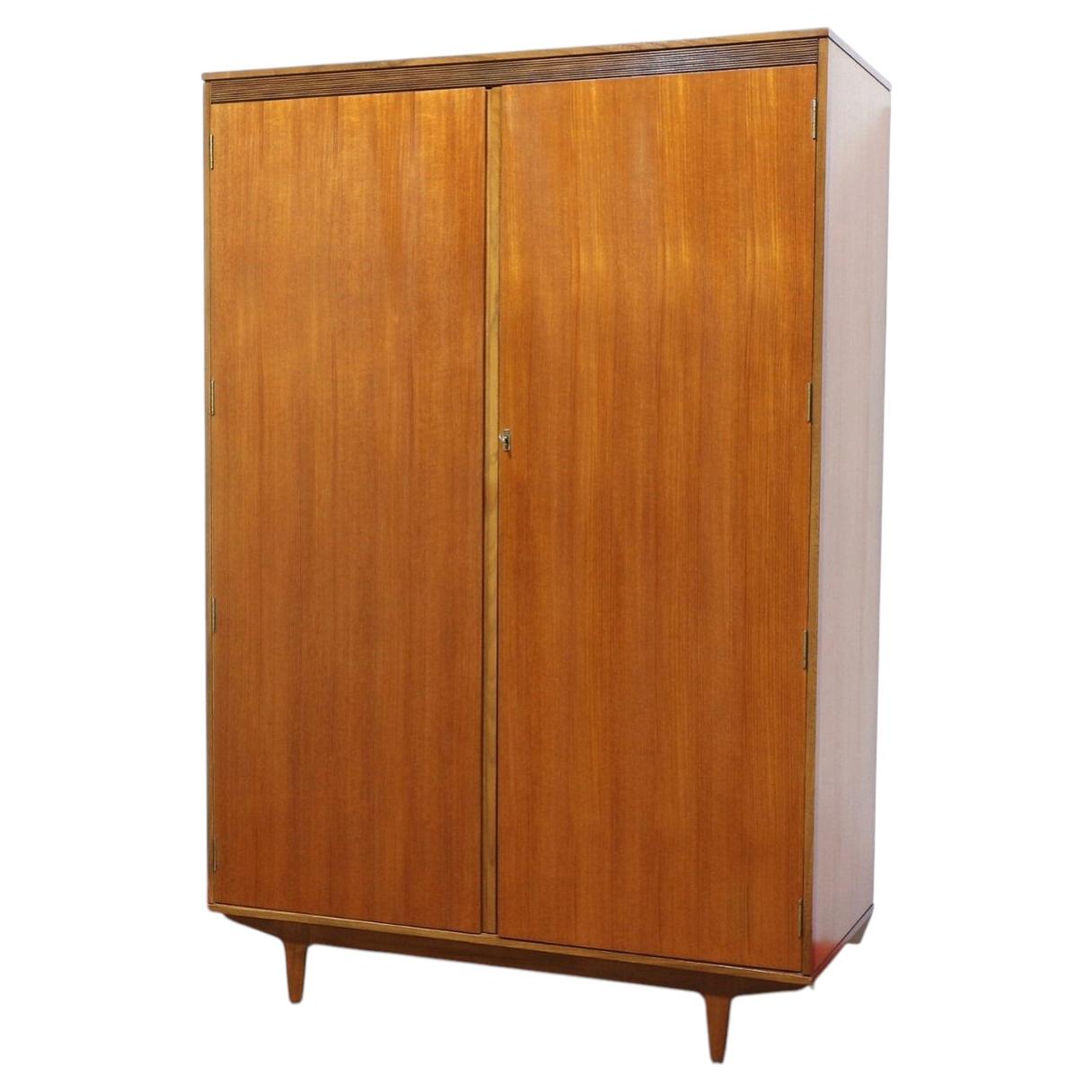 Mid Century Modern Vintage Teak Butilux Armoire Wardrobe Danish Style