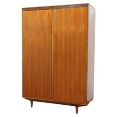 Mid Century Modern Vintage Teak Butilux Armoire Wardrobe Danish Style