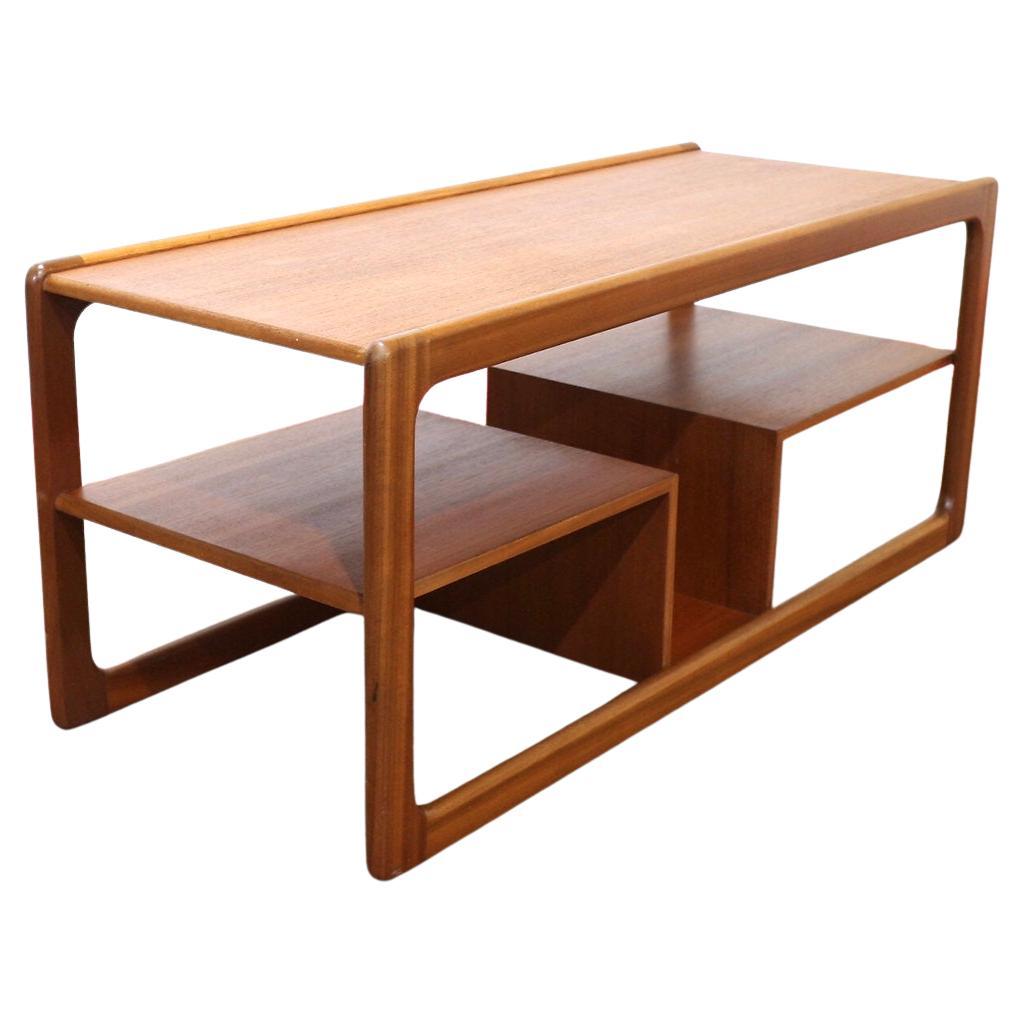 Mid Century Modern Vintage Teak Coffee Table by Mcintosh Danish Style For Sale