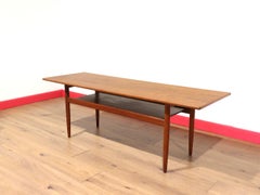 Mid Century Modern Vintage Teak Coffee Table Danish Style