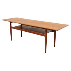 Mid Century Modern Vintage Teak Coffee Table Danish Style