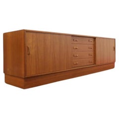 Mid Century Modern Vintage Teak Credenza Buffet Sideboard by Clausen and Son