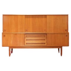 Mid Century Modern Vintage Teak Credenza Buffet Sideboard by Johannes Anderson