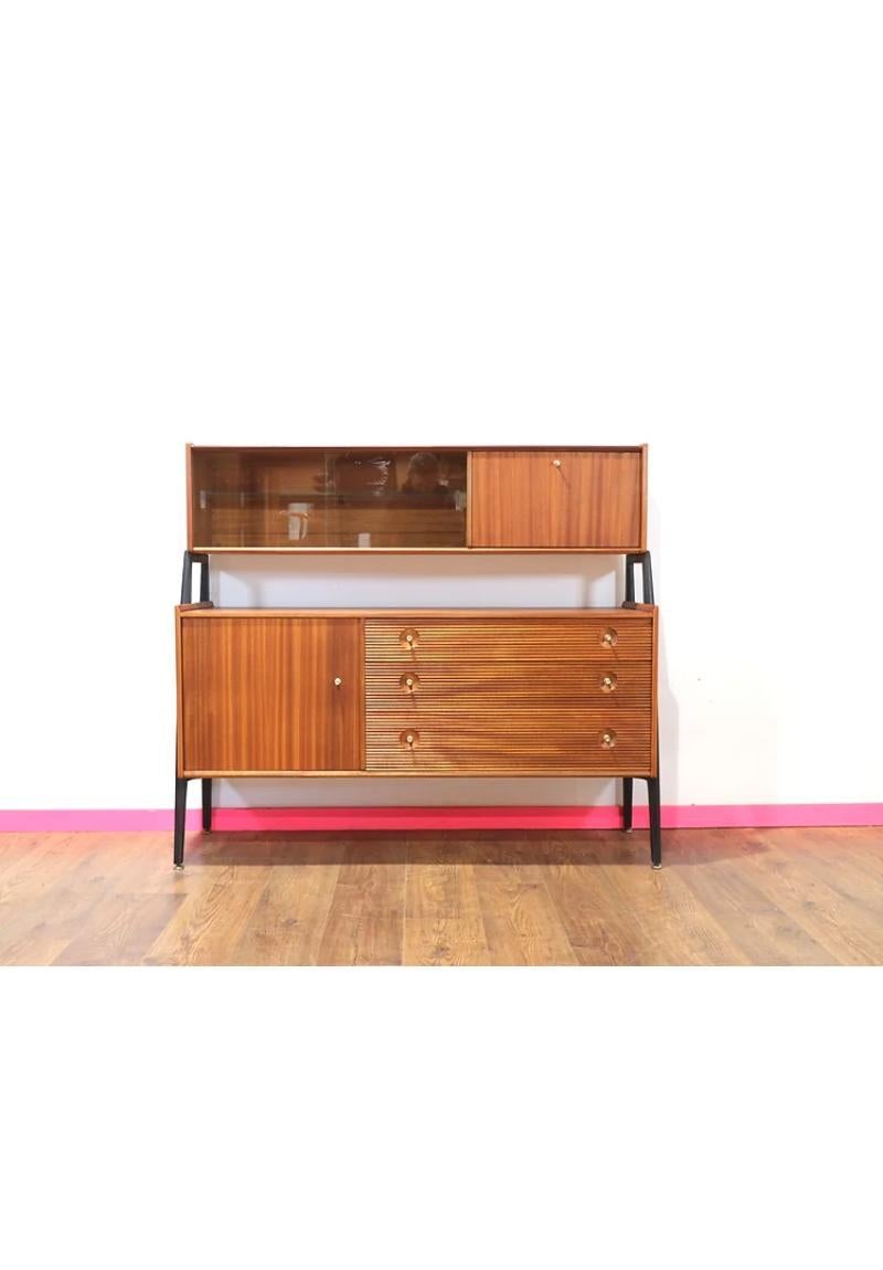 Mid Century Modern Vintage Teak Credenza Buffet Sideboard by Nathan 5