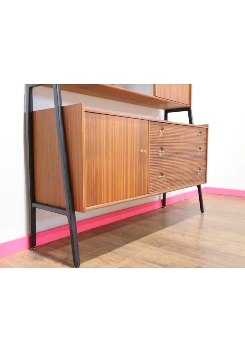 Mid Century Modern Vintage Teak Credenza Buffet Sideboard by Nathan 6