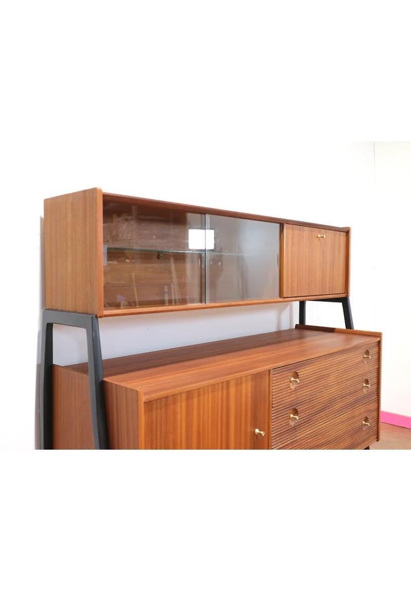 Mid Century Modern Vintage Teak Credenza Buffet Sideboard by Nathan 7