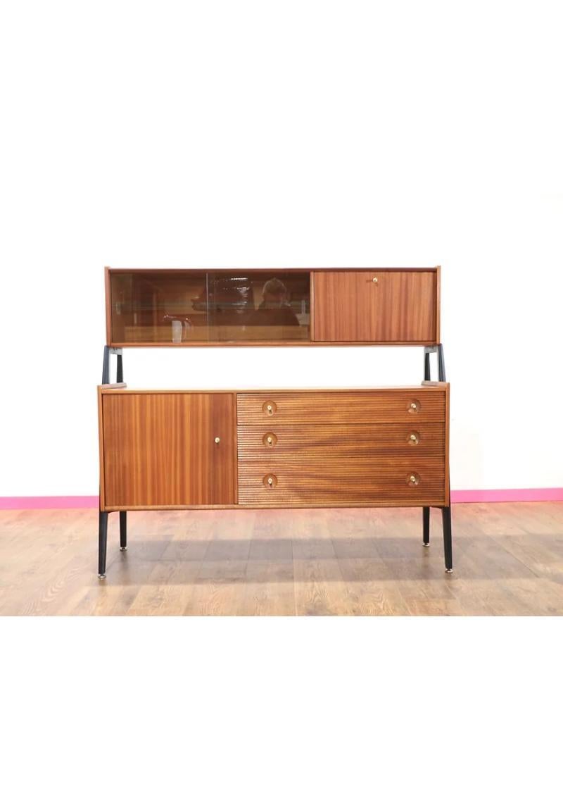 Mid-Century Modern Mid Century Modern Vintage Teak Credenza Buffet Sideboard by Nathan