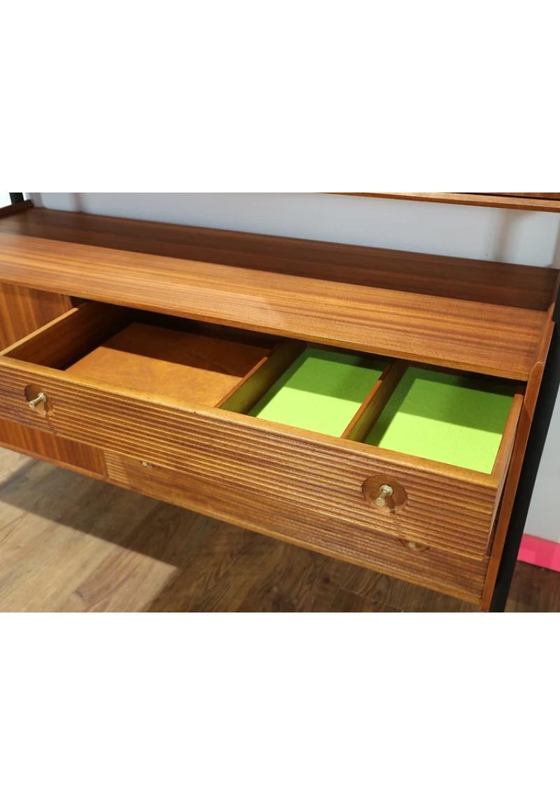 Mid Century Modern Vintage Teak Credenza Buffet Sideboard by Nathan 1