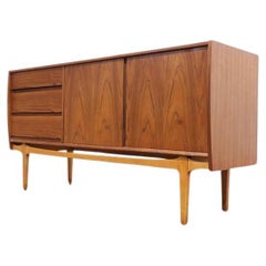 Mid Century Modern Vintage Teak Credenza Buffet Sideboard by Nathan