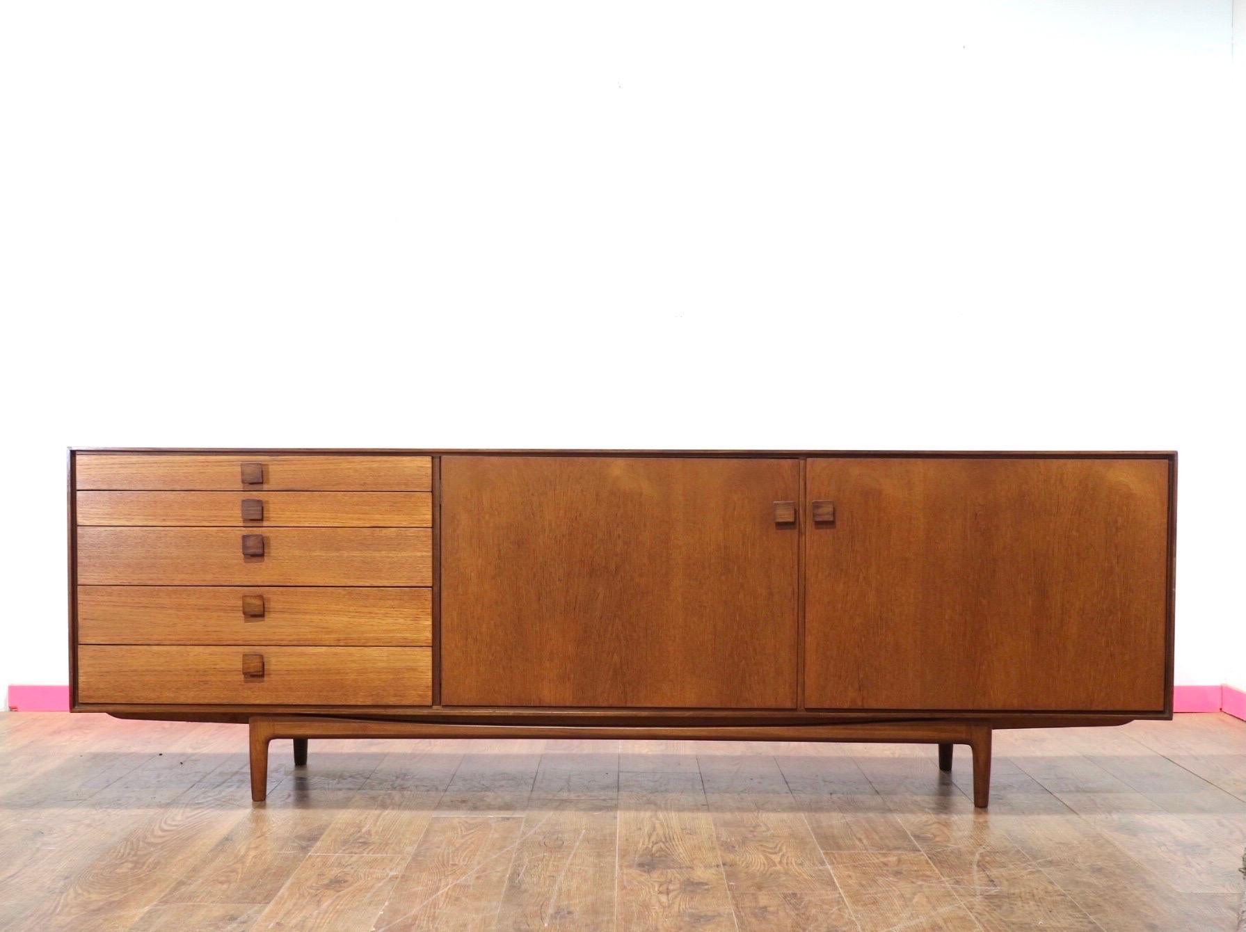 Mid Century Modern Vintage Teak Credenza by G Plan Koford Larsen Danish Design 7
