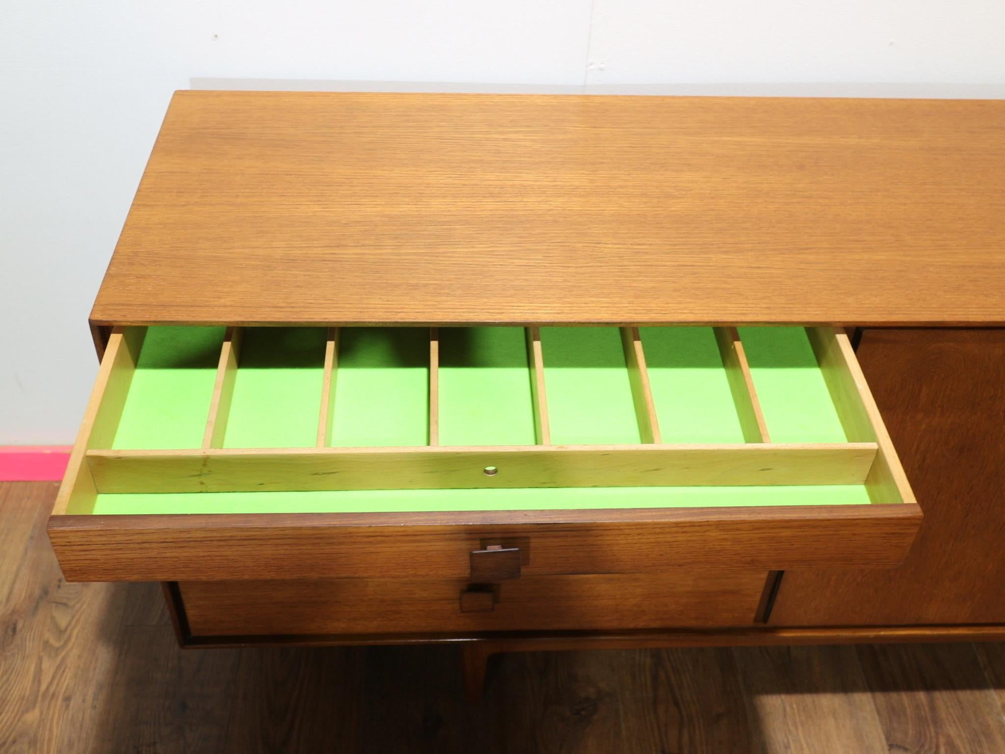 British Mid Century Modern Vintage Teak Credenza by G Plan Koford Larsen Danish Design