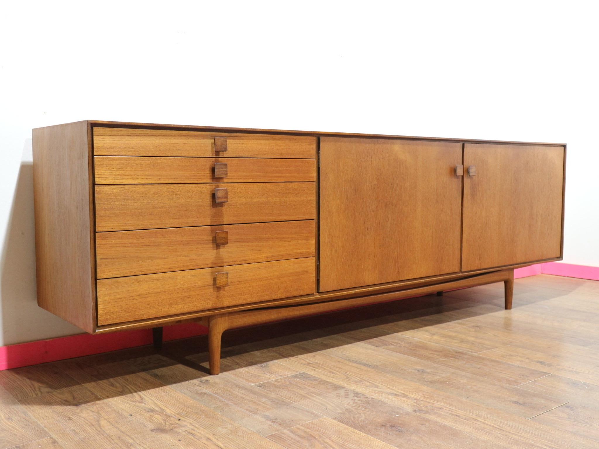 20th Century Mid Century Modern Vintage Teak Credenza by G Plan Koford Larsen Danish Design