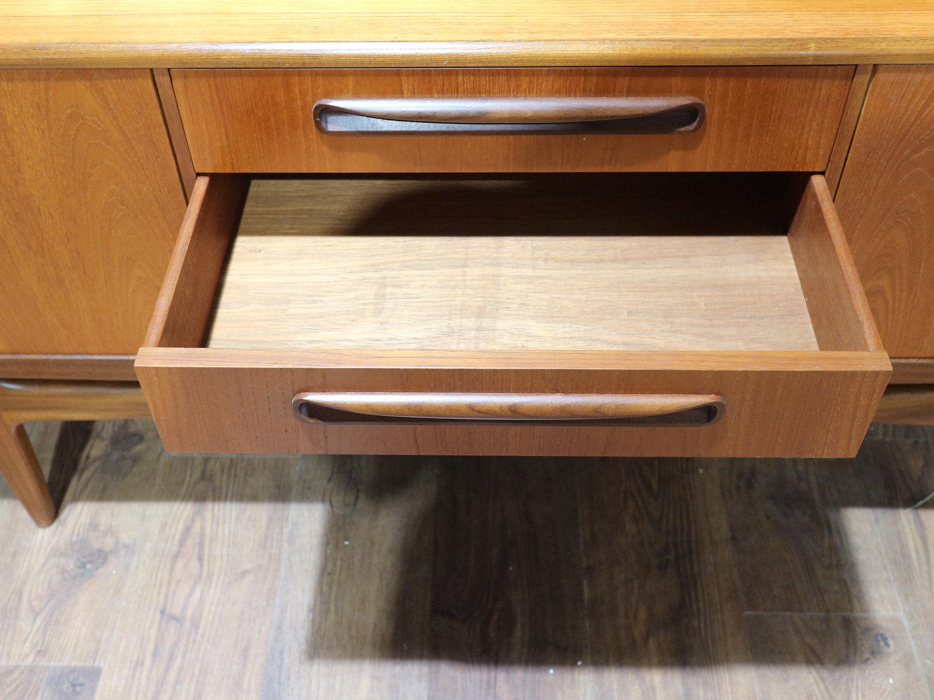 Mid-Century Modern Mid Century Modern Vintage Teak Credenza Sideboard Buffet by G Plan Danish Style