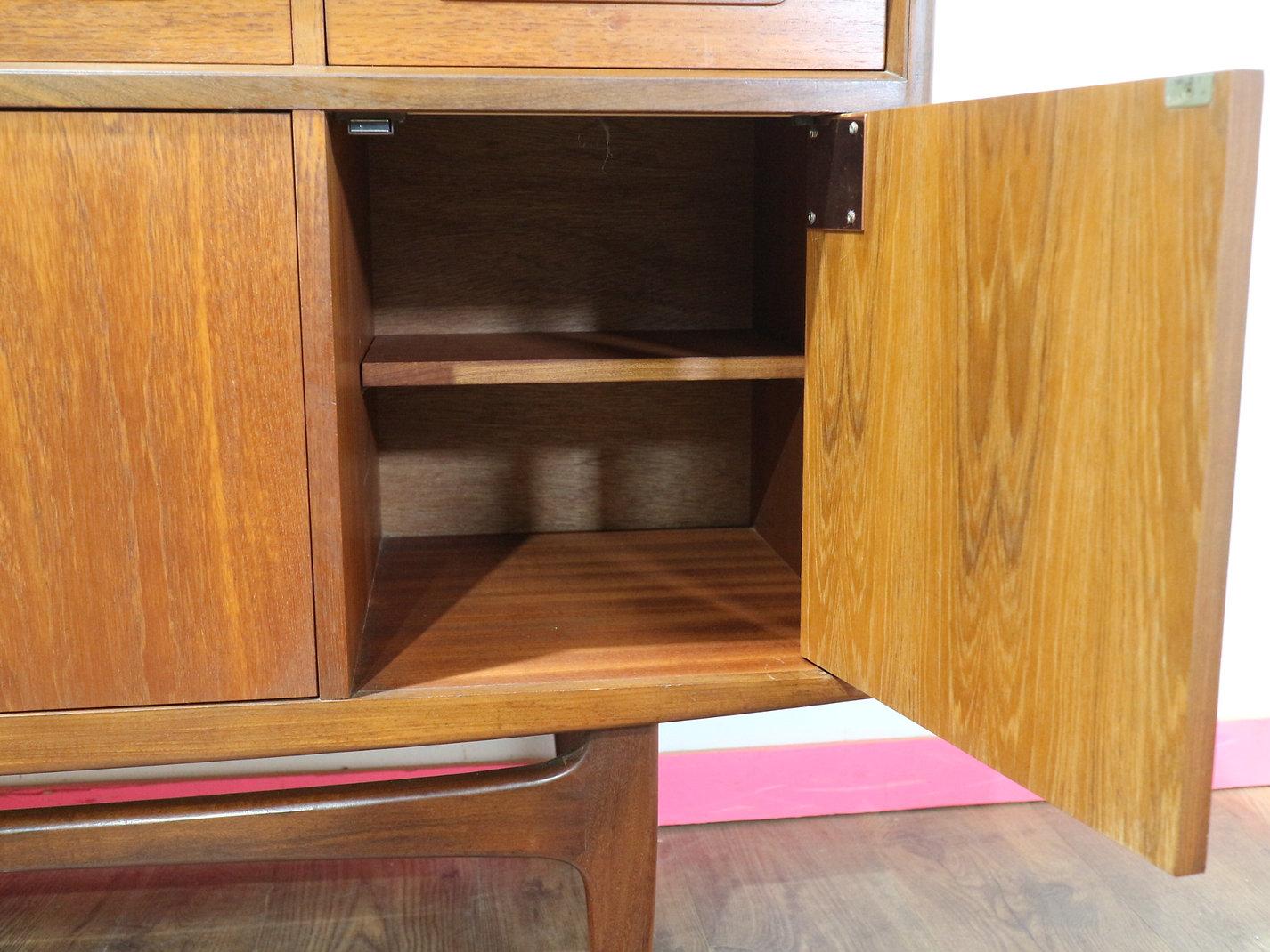 20th Century Mid Century Modern Vintage Teak Credenza Sideboard buffet by G Plan Danish Style