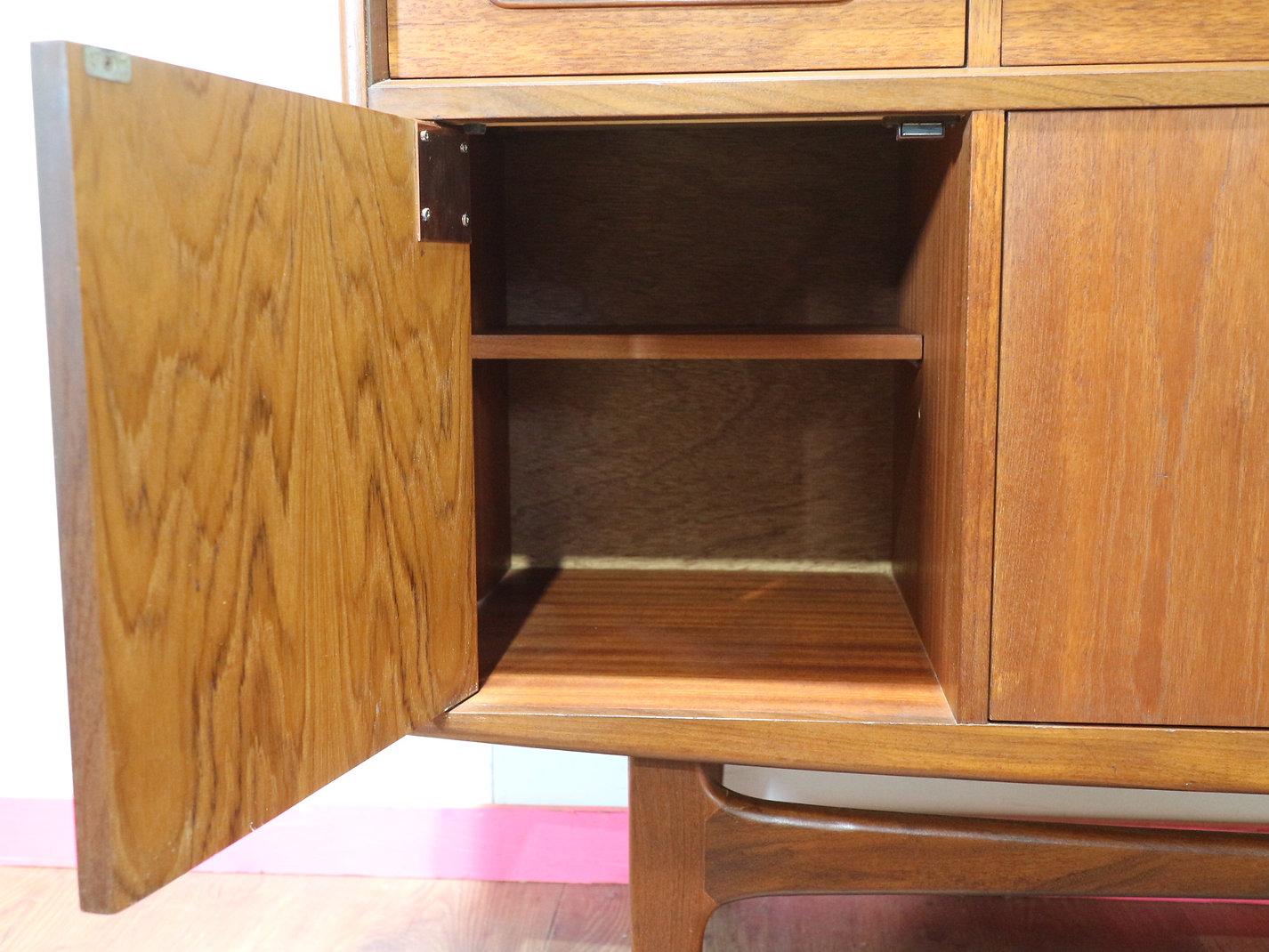 Mid Century Modern Vintage Teak Credenza Sideboard buffet by G Plan Danish Style 1