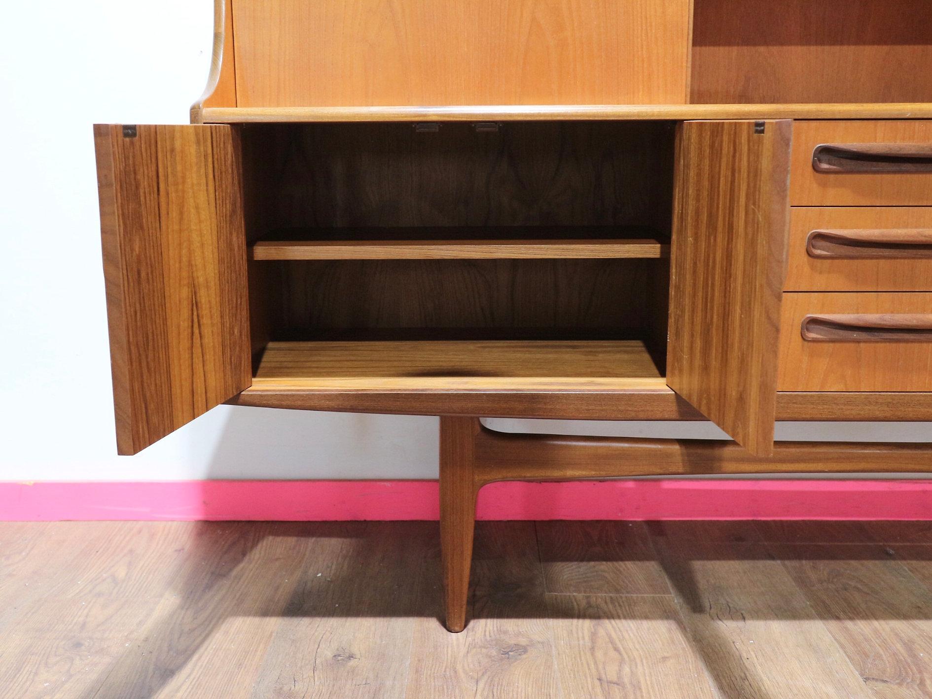 Mid Century Modern Vintage Teak Credenza Sideboard Buffet by G Plan Danish Style 1