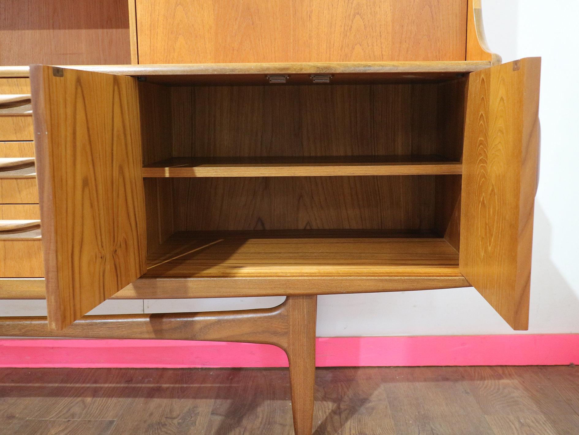 Mid Century Modern Vintage Teak Credenza Sideboard Buffet by G Plan Danish Style For Sale 2