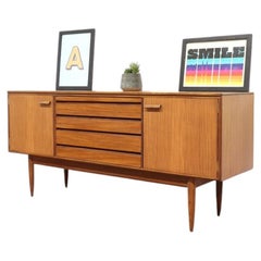 Mid Century Modern Vintage Teak Credenza Sideboard by Austinsuite Danish Style
