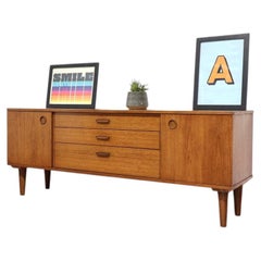 Mid Century Modern Vintage Teak Credenza Sideboard by Avalon Danish Style