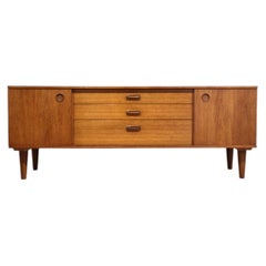 Mid Century Modern Vintage Teak Credenza Sideboard by Avalon Danish Style