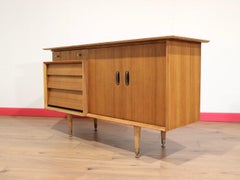 Mid Century Modern Vintage Teak Credenza Sideboard by Beautility Danish Style